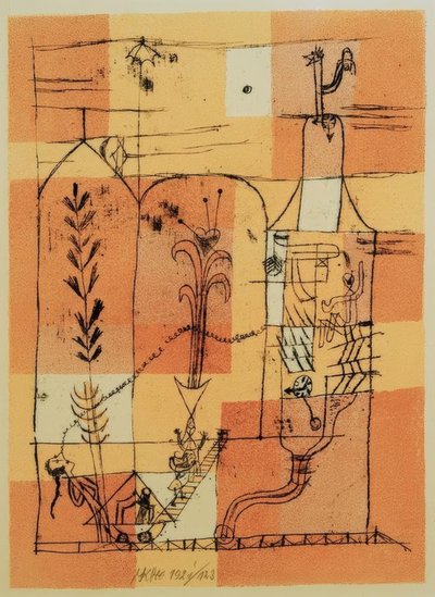 Escena hoffmannesca de Paul Klee